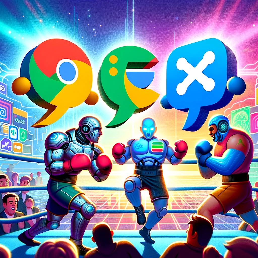 Google Bard, OpenAI ChatGPT, and X Grok